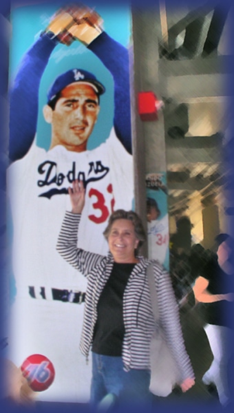 Deena and her first love, Sandy Koufax